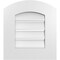 Ekena Millwork Arch Top Surface Mount PVC Gable Vent: Non-Functional, w/ 3-1/2"W x 1"P Standard Frame, 16"W x 16"H GVPAR16X1601SN - alternate 1
